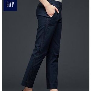 Gap Slim Crop Navy Chinos